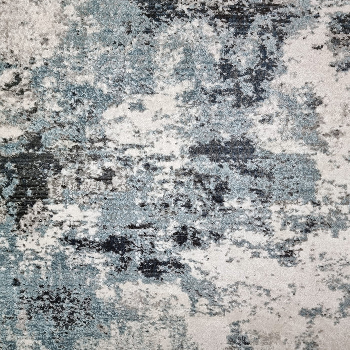 Williston Roseline Tufted Grey/Blue/Cream Rug & Reviews Wayfair